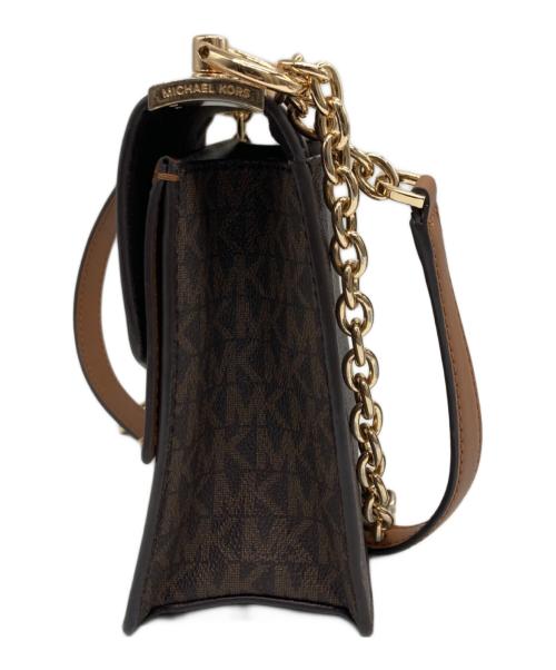 MICHAEL KORS（マイケル・コース）MICHAEL KORS (マイケル・コース) チェーンショルダーバッグ/	32S1GGRC0B ブラウンの古着・服飾アイテム