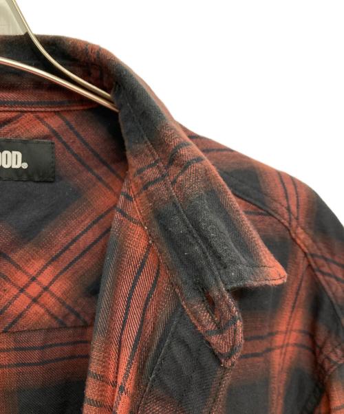 NEIGHBORHOOD（ネイバーフッド）NEIGHBORHOOD (ネイバーフッド) NEL CHECK SH LS . CO/222ARNH-SHM01 レッド サイズ:LARGEの古着・服飾アイテム