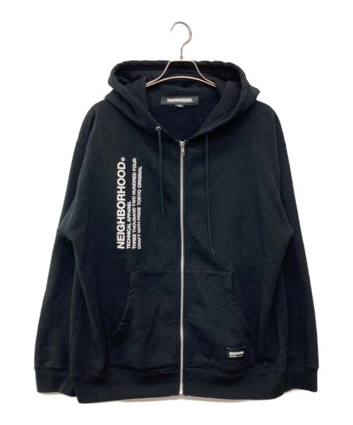 NEIGHBORHOOD（ネイバーフッド）NEIGHBORHOOD (ネイバーフッド) SOLID SWEAT ZIP HOODIE LS/251UWNH-CSM05 ブラック サイズ:LARGEの古着・服飾アイテム