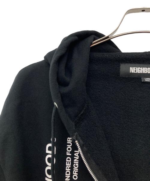 NEIGHBORHOOD（ネイバーフッド）NEIGHBORHOOD (ネイバーフッド) SOLID SWEAT ZIP HOODIE LS/251UWNH-CSM05 ブラック サイズ:LARGEの古着・服飾アイテム