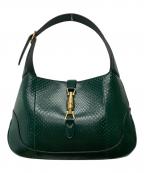 GUCCIグッチ）の古着「ジャッキー/パイソンバック//636709」｜グリーン