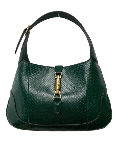 GUCCI（グッチ）GUCCI (グッチ) ジャッキー/パイソンバック//636709 グリーンの古着・服飾アイテム