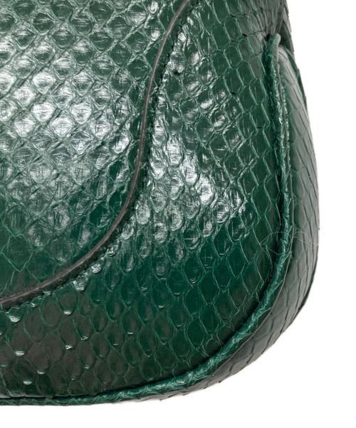 GUCCI（グッチ）GUCCI (グッチ) ジャッキー/パイソンバック//636709 グリーンの古着・服飾アイテム