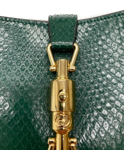 GUCCI（グッチ）GUCCI (グッチ) ジャッキー/パイソンバック//636709 グリーンの古着・服飾アイテム