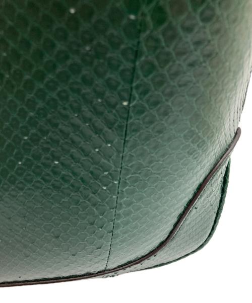 GUCCI（グッチ）GUCCI (グッチ) ジャッキー/パイソンバック//636709 グリーンの古着・服飾アイテム