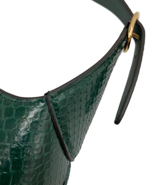 GUCCI（グッチ）GUCCI (グッチ) ジャッキー/パイソンバック//636709 グリーンの古着・服飾アイテム