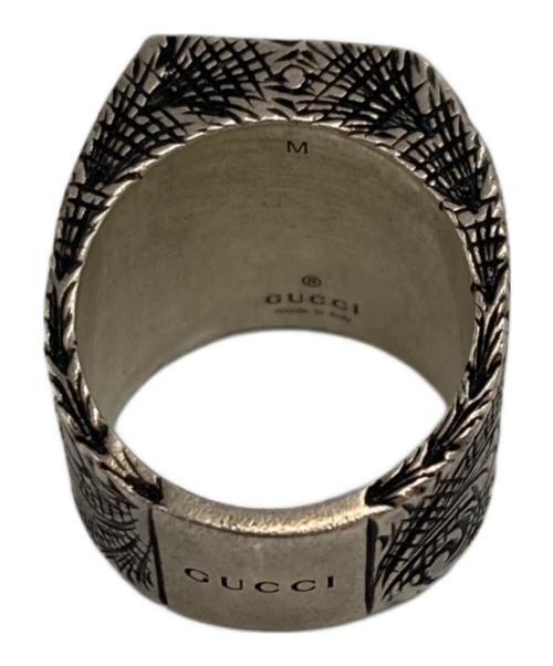 GUCCI（グッチ）GUCCI (グッチ) アラベスク柄イニシャルリング シルバー サイズ:15号の古着・服飾アイテム