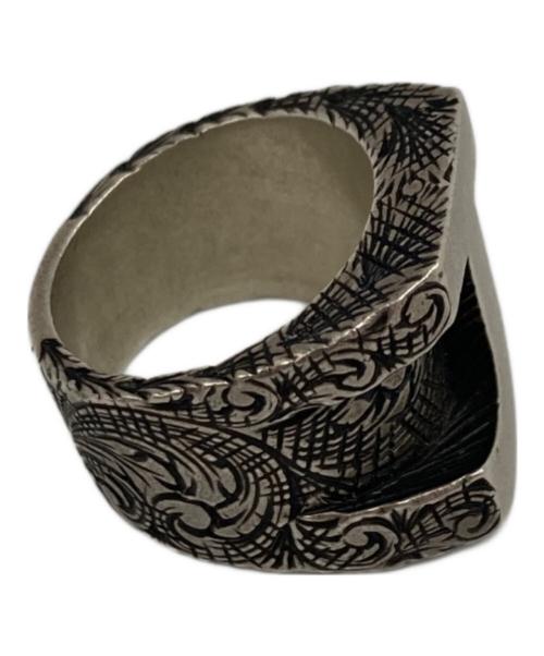 GUCCI（グッチ）GUCCI (グッチ) アラベスク柄イニシャルリング シルバー サイズ:15号の古着・服飾アイテム