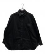 RAF SIMONSラフシモンズ）の古着「OVERSIZED DENIM SHIRT/231-M243」｜ブラック