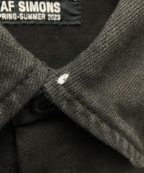 RAF SIMONS（ラフシモンズ）RAF SIMONS (ラフシモンズ) OVERSIZED DENIM SHIRT/231-M243 ブラック サイズ:ＸＳの古着・服飾アイテム