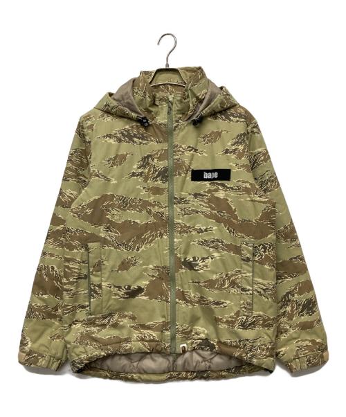 A BATHING APE（ア ベイシング エイプ）A BATHING APE (ア ベイシング エイプ) タイガーカモミリタリージャケット/001LJD301012X/TIGER CAMO COLLECTION グリーン サイズ:Lの古着・服飾アイテム