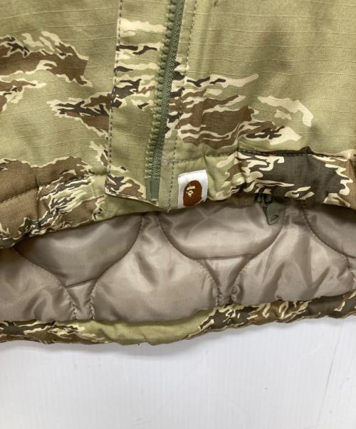 A BATHING APE（ア ベイシング エイプ）A BATHING APE (ア ベイシング エイプ) タイガーカモミリタリージャケット/001LJD301012X/TIGER CAMO COLLECTION グリーン サイズ:Lの古着・服飾アイテム