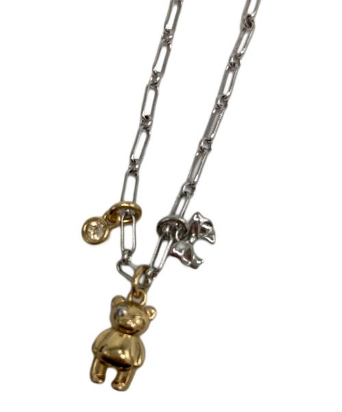 COACH（コーチ）COACH (コーチ) テディ ベア アンド ボウ ピアスアンド ネックレス セット/CCU46 A31 シルバー×ゴールドの古着・服飾アイテム