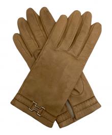 HERMES（エルメス）の古着「Ｈ金具レザーグローブ」｜ベージュ