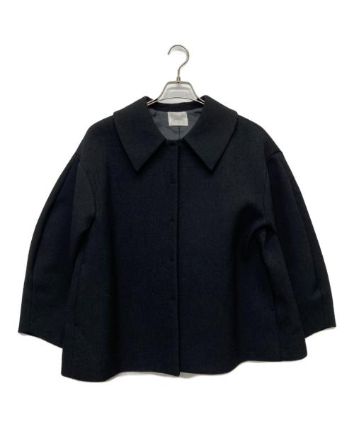 OHGA（オオガ）OHGA (オオガ) ボンディングツイードコート/OHGA-8007 ブラック サイズ:Sの古着・服飾アイテム