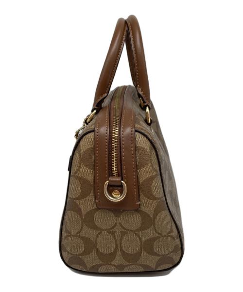 COACH（コーチ）COACH (コーチ) 2WAYバッグ/F83607/ローアン サッチェル シグネチャー キャンバス ベージュの古着・服飾アイテム