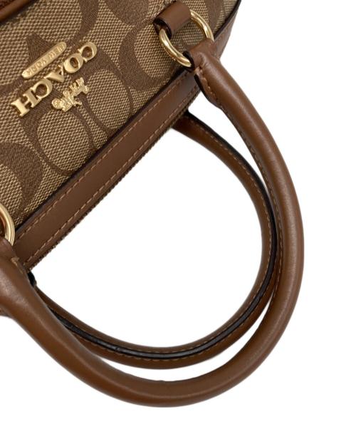 COACH（コーチ）COACH (コーチ) 2WAYバッグ/F83607/ローアン サッチェル シグネチャー キャンバス ベージュの古着・服飾アイテム