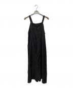 BUNONブノン）の古着「Khadi Silk Pintuck Cami Dress」｜ブラック