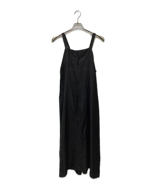 BUNON（ブノン）BUNON (ブノン) Khadi Silk Pintuck Cami Dress ブラック サイズ:Ｌの古着・服飾アイテム