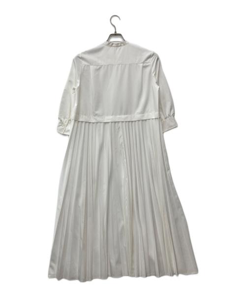 BALLSEY（ボールジィ）BALLSEY (ボールジィ) スパンブロード バックプリーツシャツワンピース/11-06-34-06001 ホワイト サイズ:36 未使用品の古着・服飾アイテム