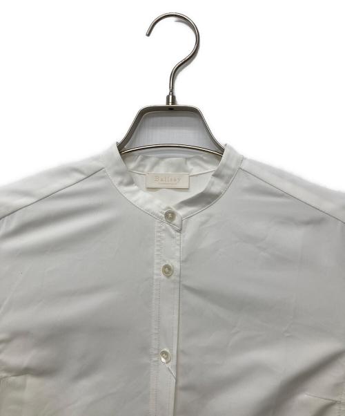 BALLSEY（ボールジィ）BALLSEY (ボールジィ) スパンブロード バックプリーツシャツワンピース/11-06-34-06001 ホワイト サイズ:36 未使用品の古着・服飾アイテム