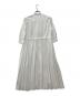 BALLSEY（ボールジィ）の古着「スパンブロード バックプリーツシャツワンピース/11-06-34-06001」｜ホワイト