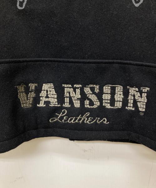 VANSON（バンソン）VANSON (バンソン) CROWS (クローズ) 武装戦線ウール ダブルライダースジャケット ブラック サイズ:XLの古着・服飾アイテム