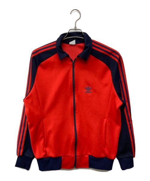 adidas（アディダス）adidas (アディダス) VINTAGEトラックジャケット レッド サイズ:Mの古着・服飾アイテム