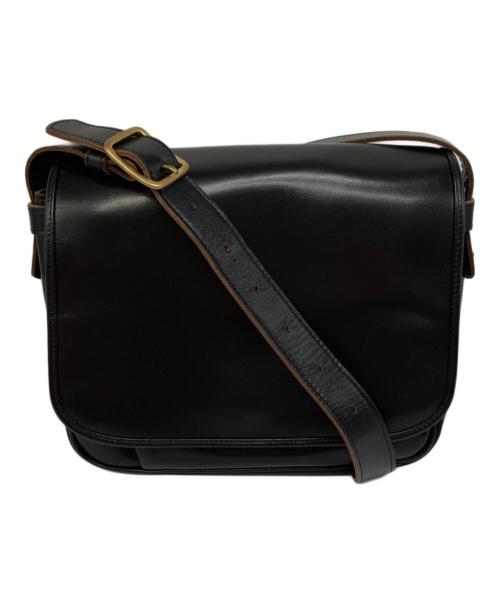 Y'2 leather（ワイツーレザー）Y'2 LEATHER (ワイツーレザー) HORSE HIDE MAIL BAG ブラックの古着・服飾アイテム