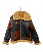 VELUOKLDLYヴェルオックリー）の古着「ムートンジャケット」｜ブラウン