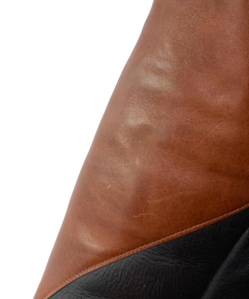 VELUOKLDLY（ヴェルオックリー）VELUOKLDLY (ヴェルオックリー) ムートンジャケット ブラウン サイズ:3XLの古着・服飾アイテム