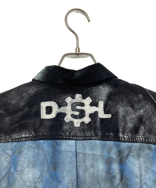 DIESEL（ディーゼル）DIESEL (ディーゼル) 転写プリントトロンプルイユプリント長袖シャツ/S-UMBE-G ブラック サイズ:48の古着・服飾アイテム