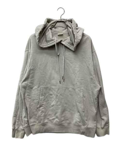 DRIES VAN NOTEN（ドリスヴァンノッテン）DRIES VAN NOTEN (ドリスヴァンノッテン) HAXELL ダブルドローコードプルオーバーパーカー グレー サイズ:LARGEの古着・服飾アイテム