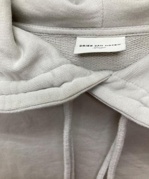 DRIES VAN NOTEN（ドリスヴァンノッテン）DRIES VAN NOTEN (ドリスヴァンノッテン) HAXELL ダブルドローコードプルオーバーパーカー グレー サイズ:LARGEの古着・服飾アイテム