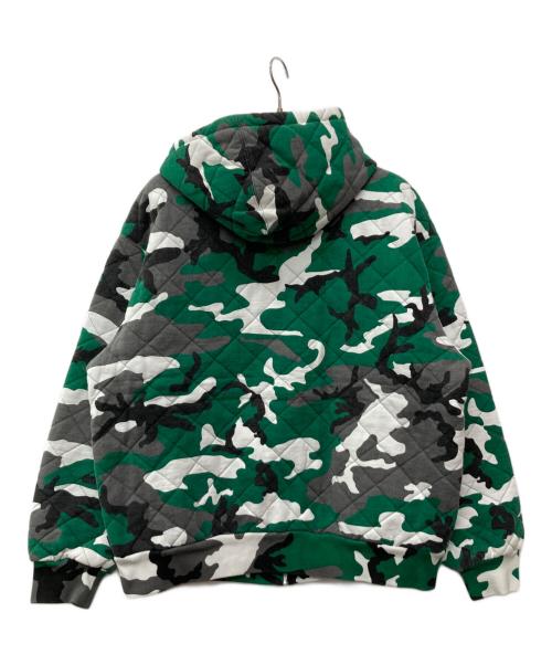 SUPREME（シュプリーム）Supreme (シュプリーム) 25FWQuilted Zip Up Hooded Sweatshirt グリーン サイズ:XLargeの古着・服飾アイテム
