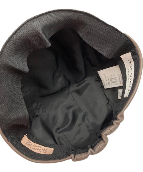 kijima takayuki（キジマタカユキ）KIJIMA TAKAYUKI (キジマタカユキ) ラムレザージェットキャップ ブラウン サイズ:1の古着・服飾アイテム