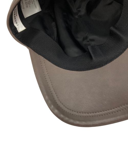 kijima takayuki（キジマタカユキ）KIJIMA TAKAYUKI (キジマタカユキ) ラムレザージェットキャップ ブラウン サイズ:1の古着・服飾アイテム