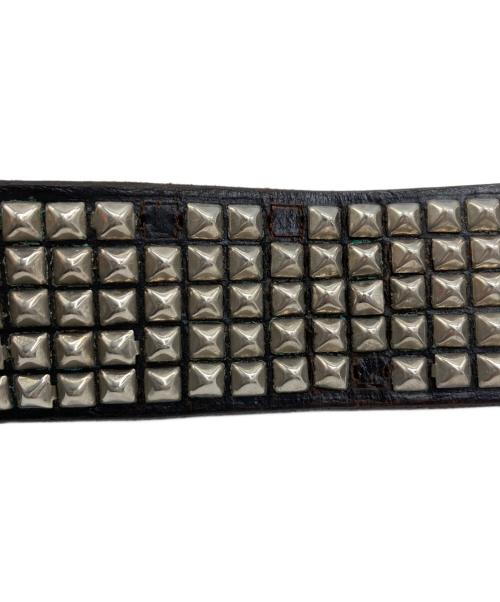 htc（エイチティーシー）htc (エイチティーシー) スタッズショルダーバッグ ブラウン サイズ:36の古着・服飾アイテム