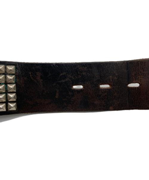 htc（エイチティーシー）htc (エイチティーシー) スタッズショルダーバッグ ブラウン サイズ:36の古着・服飾アイテム