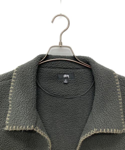 stussy（ステューシー）stussy (ステューシー) Woodsy Blanket Stitch Fleeceジャケット/218128 グレー サイズ:Sの古着・服飾アイテム