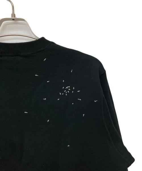 UNDERCOVER（アンダーカバー）UNDERCOVER (アンダーカバー) クロス刺繍スウェット/UC2D4802-5 ブラック サイズ:3の古着・服飾アイテム