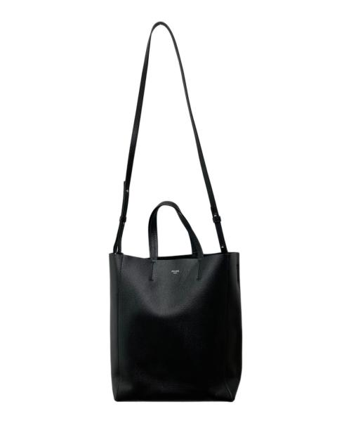 CELINE（セリーヌ）CELINE (セリーヌ) バーティカルカバスモールレザー2WAYハンドバッグ/189813XBA ブラックの古着・服飾アイテム