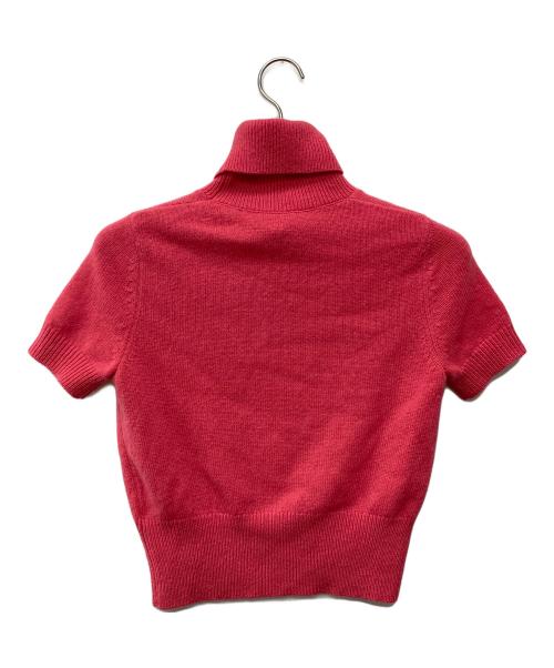 DIESEL（ディーゼル）DIESEL (ディーゼル) Dロゴデザイン半袖ニット/A06713 ピンク サイズ:3の古着・服飾アイテム