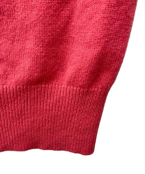 DIESEL（ディーゼル）DIESEL (ディーゼル) Dロゴデザイン半袖ニット/A06713 ピンク サイズ:3の古着・服飾アイテム