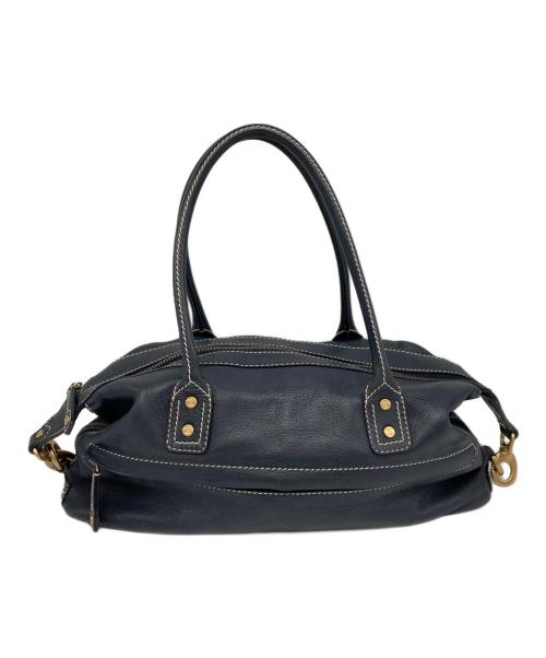 CELINE（セリーヌ）CELINE (セリーヌ) レザーミニボストンバック ネイビーの古着・服飾アイテム