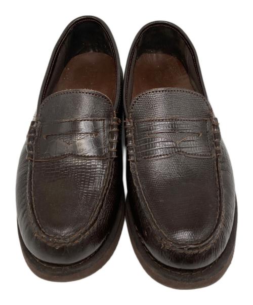 Engineered Garments（エンジニアドガーメンツ）Engineered Garments (エンジニアドガーメンツ) SEBAGO (セバゴ) LOAFER - REPTILE STAMPED LEATHER ブラウン サイズ:US9の古着・服飾アイテム