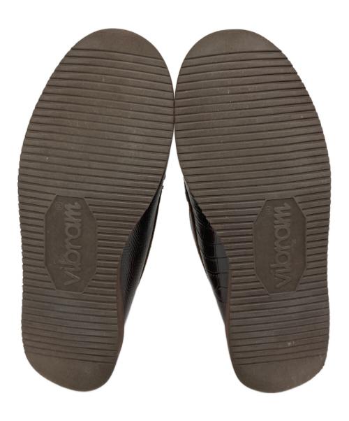 Engineered Garments（エンジニアドガーメンツ）Engineered Garments (エンジニアドガーメンツ) SEBAGO (セバゴ) LOAFER - REPTILE STAMPED LEATHER ブラウン サイズ:US9の古着・服飾アイテム