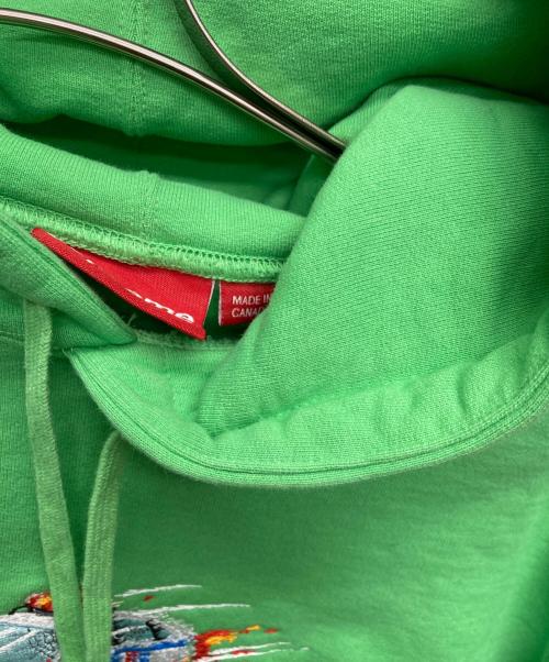 SUPREME（シュプリーム）Supreme (シュプリーム)  19AWCop Car Hooded Sweatshirt グリーン サイズ:Smallの古着・服飾アイテム