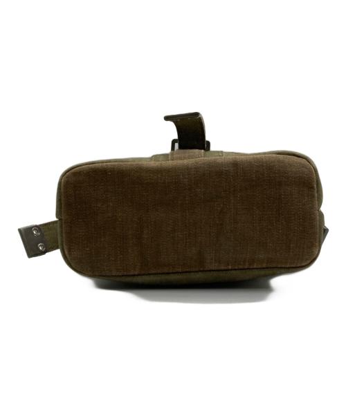 Vivienne Westwood（ヴィヴィアンウエストウッド）Vivienne Westwood (ヴィヴィアンウエストウッド) キャンバスショルダーバッグ グリーンの古着・服飾アイテム