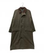 Barbourバブアー）の古着「SNOWDON French Wool Coat」｜オリーブ
